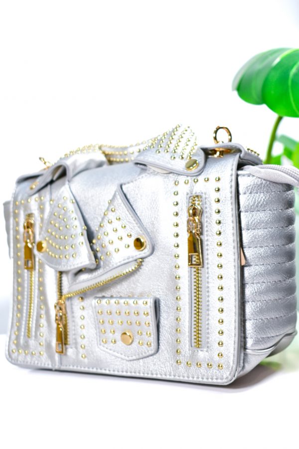 Bolso chaquet Plateado